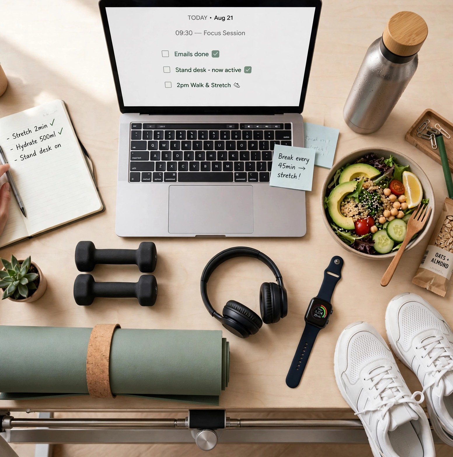healthy desk